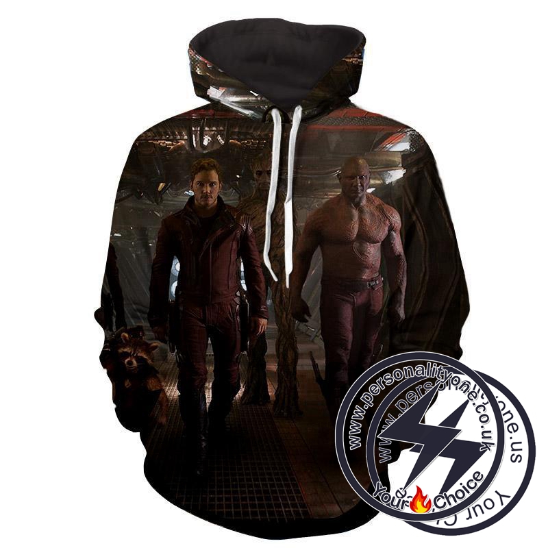Peter Quill-Drax-Rocket-Groot - Guardian Of Galaxy Hoodies